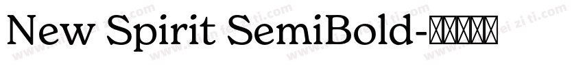 New Spirit SemiBold字体转换